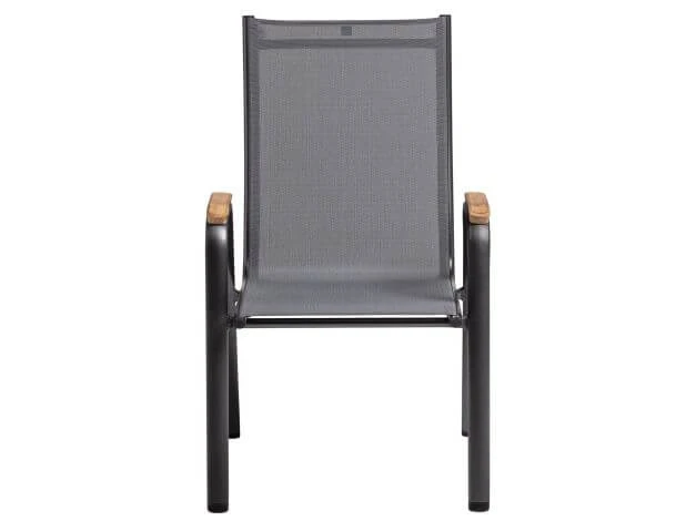 Kettler Gartenstuhl Stapelsessel Cirrus Teak Anthrazit|anthrazit-grau 5 Kettler Gartenstuhl Stapelsessel Cirrus Teak Anthrazit|anthrazit-grau – Bild 3