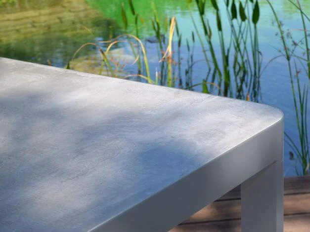 Gartentisch Timmendorf 180x90cm Keramik Alu Graphit 4 Gartentisch Timmendorf 180x90cm Keramik Alu Graphit – Bild 2