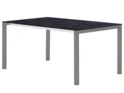 HPL Ausziehtisch Melago Edelstahl Graphit 160/220/280x100cm -Gartenmöbel Verkäufe gartentisch ausziehbar edelstahl graphit hpl nero 627x627 1