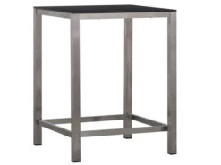 Gartentisch Edelstahl Stehtisch Barolo HPL 80x80cm