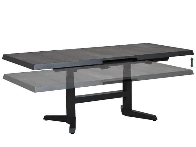 Ausziehbarer Lift-Tisch Tacoma 143-183x88cm 4 Ausziehbarer Lift-Tisch Tacoma 143-183x88cm – Bild 2