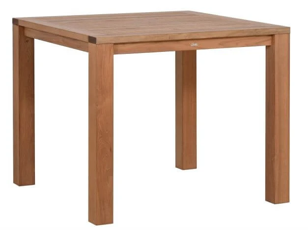 Premium Deluxe Teakholz Gartentisch Loft 90x90cm 3 Premium Deluxe Teakholz Gartentisch Loft 90x90cm