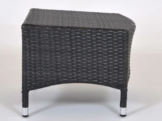 Geflecht Fußhocker Santa Monica Anthrazit 4 Geflecht Fußhocker Santa Monica Anthrazit – Bild 2