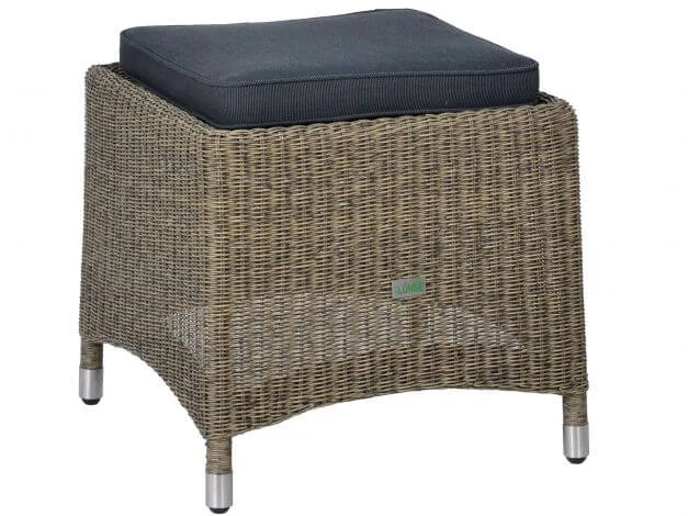 Polyrattan Gartenhocker Long Island Taupe 3 Polyrattan Gartenhocker Long Island Taupe