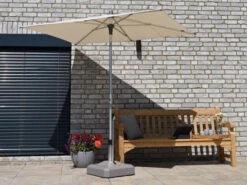 Sonnenschirm ALU-SMART 210x150cm Stoffqualität 2 -Gartenmöbel Verkäufe glatz alu smart easy rechteckig eckig 210x150cm 150 eggshell ambientebild 627x627