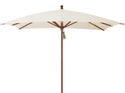 PIAZZINO Holz Sonnenschirm 300x300cm Eggshell