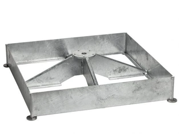 Sockel M4 240kg (ohne Platten) Stahl Verzinkt 3 Sockel M4 240kg (ohne Platten) Stahl Verzinkt