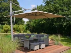 Ampelschirm SOMBRANO® S+ 300x300cm 151 Ash Gestell Graphitgrau 12 Ampelschirm SOMBRANO® S+ 300x300cm 151 Ash Gestell Graphitgrau -Gartenmöbel Verkäufe glatz sombrano s schattenspender 627x627