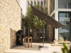 TWIST Anthrazit Individual Sonnenschirm Stoffqualität 4 -Gartenmöbel Verkäufe glatz sonnenschirm twist 2024 ambientebild 627x627