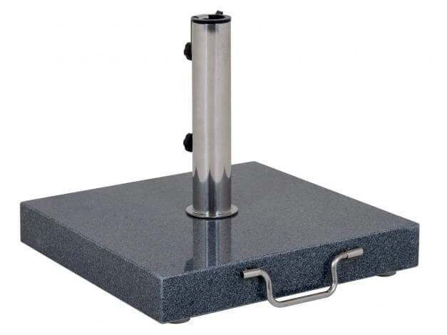 Schirmständer 35kg Granit Dunkelgrau 45x45cm 3 Schirmständer 35kg Granit Dunkelgrau 45x45cm
