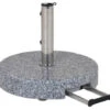 Schirmständer 45kg Granit Grau Ø50cm Teleskopgriff & Rollen -Gartenmöbel Verkäufe granit schirmstaender 45kg rund grau 627x627