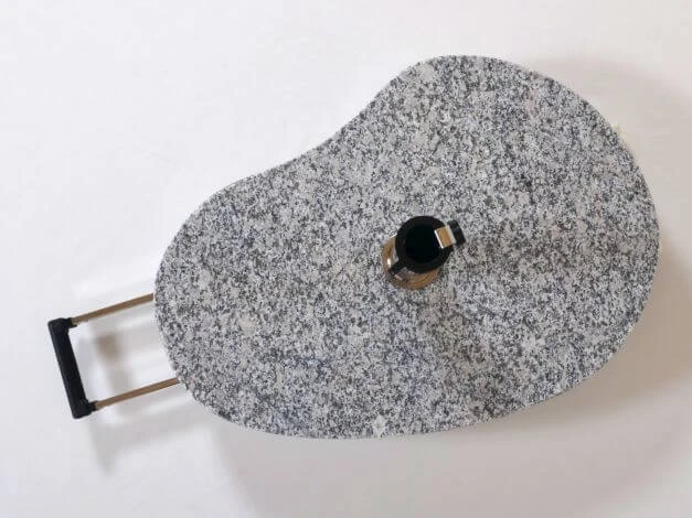 Sonnenschirmständer Granit 60kg Grau Teleskopgriff & Rollen 5 Sonnenschirmständer Granit 60kg Grau Teleskopgriff & Rollen – Bild 3