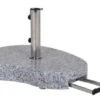 Sonnenschirmständer Granit 60kg Grau Teleskopgriff & Rollen 1 Sonnenschirmständer Granit 60kg Grau Teleskopgriff & Rollen -Gartenmöbel Verkäufe granit schirmstaender 60kg nierenform grau 627x627