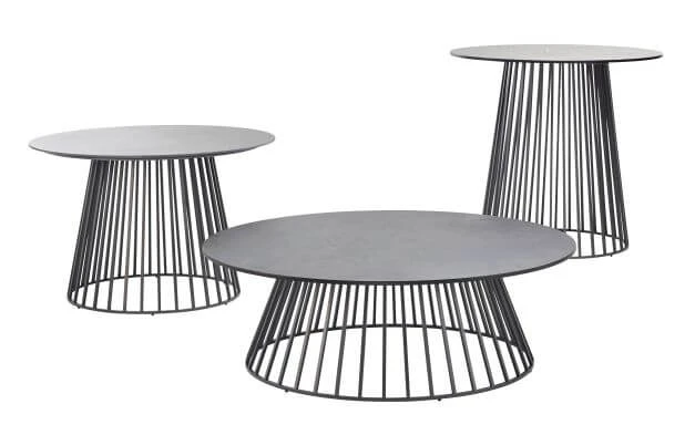 Grid Lounge- Und Beistelltisch Alu Anthracite HPL 7 Grid Lounge- Und Beistelltisch Alu Anthracite HPL – Bild 5