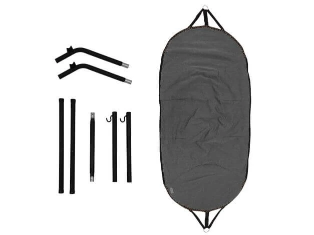 Outdoor Hängematte Mit Gestell Cobana Grey 5 Outdoor Hängematte Mit Gestell Cobana Grey – Bild 3