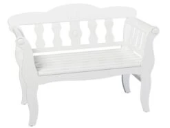 Holz Zweisitzbank Médaillon 120cm