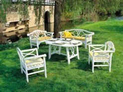 Holz Dreisitzbank Michelle 170cm 7 Holz Dreisitzbank Michelle 170cm -Gartenmöbel Verkäufe herrenhaus weisse holz gartenmoebel serie nicole591705ba92ba2 627x627 1