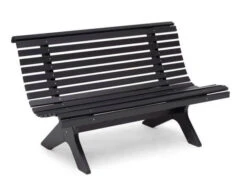 Parkbank Gartenbank Lund Anthrazit 3-Sitzer 139cm