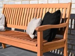 Holz Gartenbank Kansas 160cm 3-Sitzer -Gartenmöbel Verkäufe holz gartenbank kansas 3 sitzer detailbild 1 627x627