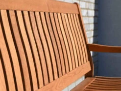 Holz Gartenbank Kansas 130cm 2-Sitzer -Gartenmöbel Verkäufe holz gartenbank kansas detailbild 1 627x627 1