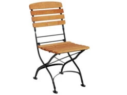 Holz Klappstuhl Maja Flachstahl-Robinie