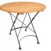Holz Klapptisch Maja Flachstahl-Robinie Ø85cm