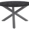 HPL Gartentisch Laveno Ø125cm Kreuzfuß Edelstahl Graphit 1 HPL Gartentisch Laveno Ø125cm Kreuzfuß Edelstahl Graphit -Gartenmöbel Verkäufe hpl gartentisch rund laveno 125cm graphit nero 627x627
