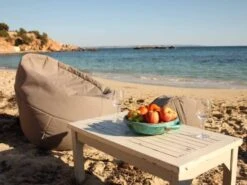 Outdoor Sitzsack EgXtreme Stoff Lounge -Gartenmöbel Verkäufe ikoonz lounge taupe ambientebild 2 627x627