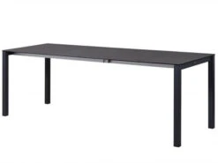 Keramik Ausziehtisch Argentum Edelstahl Anthrazit 140/180/220x80cm