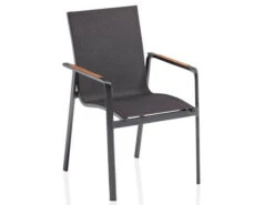 Kettler Diamond Stapelsessel Anthrazit|charcoal Alu Teak