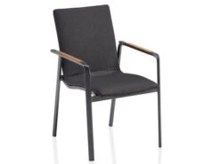 Kettler Diamond Stapelsessel Alu Anthrazit Sunbrella® Sooty Teak