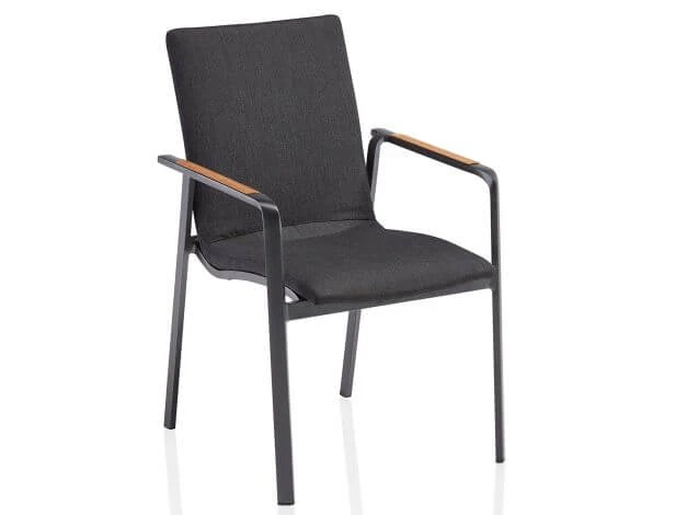 Kettler Diamond Stapelsessel Alu Anthrazit Sunbrella® Sooty Teak 3 Kettler Diamond Stapelsessel Alu Anthrazit Sunbrella® Sooty Teak
