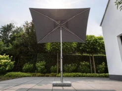 Kettler Sonnenschirm Easy-Push 150x210cm Silber/charcoal -Gartenmöbel Verkäufe kettler easy push sonnenschirm 150x210cm silber charcoal ambientebild 2 627x627