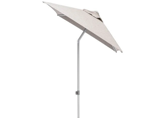 Kettler Sonnenschirm Easy-Push 150x210cm Silber/hellgrau Meliert 3 Kettler Sonnenschirm Easy-Push 150x210cm Silber/hellgrau Meliert