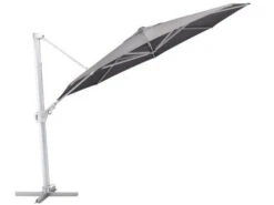 Kettler Ampelschirm Easy Swing Ø350cm Silber|charcoal