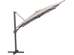 Kettler Ampelschirm Easy Swing 300x300cm Anthrazit|hellgrau Meliert