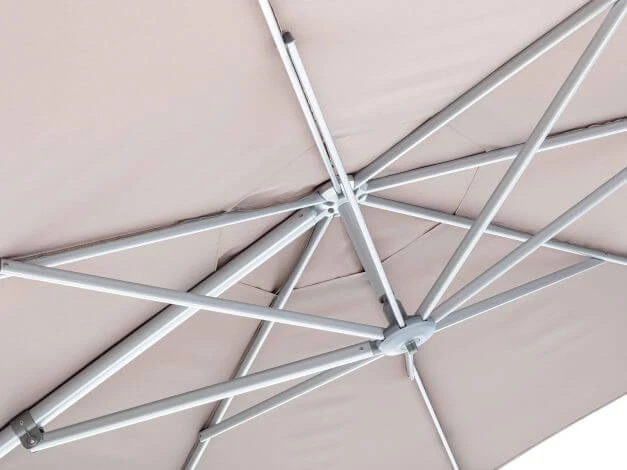 Kettler Ampelschirm Easy Swing Ø350cm Silber/taupe 7 Kettler Ampelschirm Easy Swing Ø350cm Silber/taupe – Bild 5