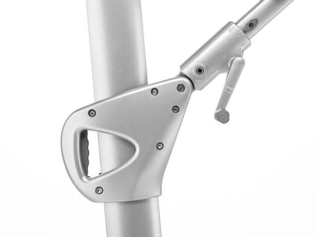 Kettler Ampelschirm Easy Swing Ø350cm Silber/taupe 6 Kettler Ampelschirm Easy Swing Ø350cm Silber/taupe – Bild 4