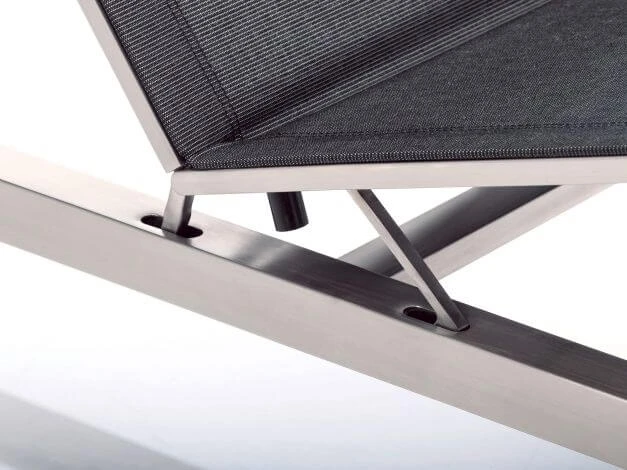 Kettler Feel Liege Edelstahl Outdoorgewebe Charcoal 6 Kettler Feel Liege Edelstahl Outdoorgewebe Charcoal – Bild 4