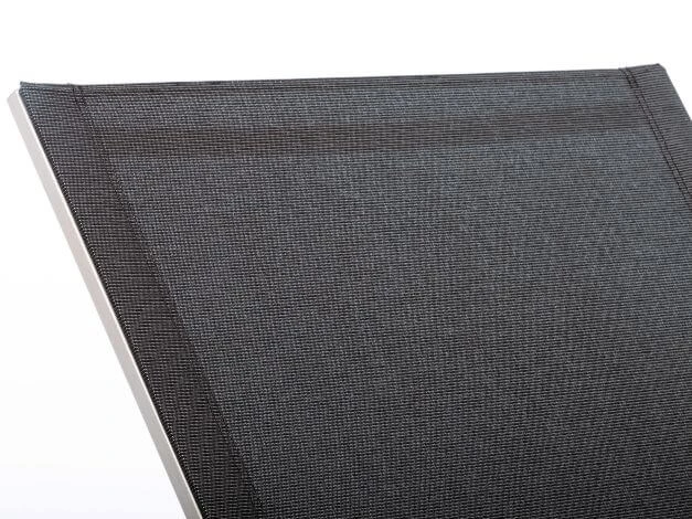 Kettler Feel Liege Edelstahl Outdoorgewebe Charcoal 5 Kettler Feel Liege Edelstahl Outdoorgewebe Charcoal – Bild 3