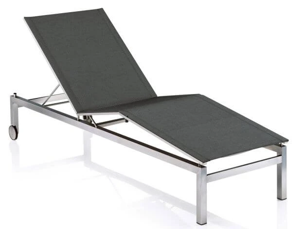 Kettler Feel Liege Edelstahl Outdoorgewebe Charcoal 3 Kettler Feel Liege Edelstahl Outdoorgewebe Charcoal