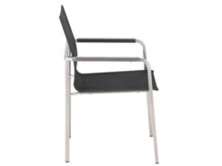 Kettler Feel Stapelsessel Edelstahl Outdoorgewebe Charcoal -Gartenmöbel Verkäufe kettler feel edelstahl stapelsessel charcoal seitenansicht 627x627
