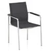 Kettler Feel Stapelsessel Edelstahl Outdoorgewebe Charcoal -Gartenmöbel Verkäufe kettler feel edelstahl stapelsessel charcoal 627x627