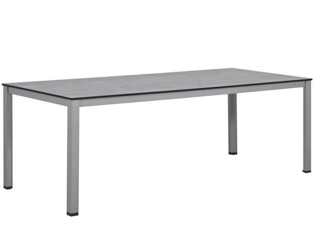 Kettler Gartentisch Cubic 220x95cm Alu Silber HPL Grau 3 Kettler Gartentisch Cubic 220x95cm Alu Silber HPL Grau