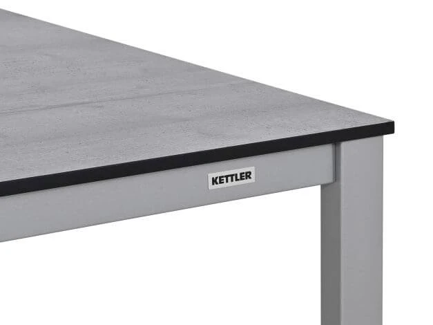 Kettler Gartentisch Cubic 220x95cm Alu Silber HPL Grau 4 Kettler Gartentisch Cubic 220x95cm Alu Silber HPL Grau – Bild 2