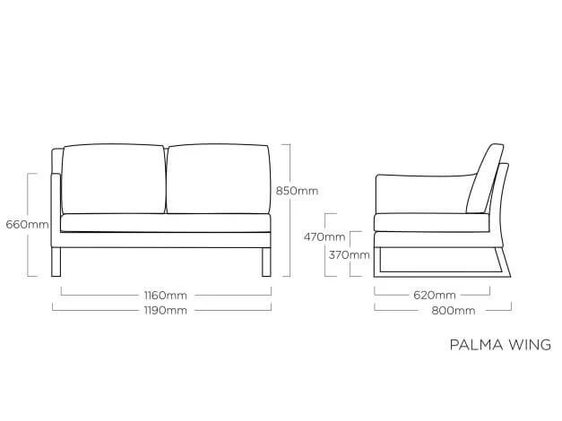 Kettler Palma Wing Lounge Modular Endteil Links 2-Sitzer Anthrazit|white Wash 7 Kettler Palma Wing Lounge Modular Endteil Links 2-Sitzer Anthrazit|white Wash – Bild 5