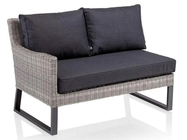 Kettler Palma Wing Lounge Modular Endteil Links 2-Sitzer Anthrazit|white Wash 3 Kettler Palma Wing Lounge Modular Endteil Links 2-Sitzer Anthrazit|white Wash