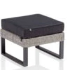 Kettler Palma Wing Lounge Modular Hocker 58x58cm Anthrazit|white Wash