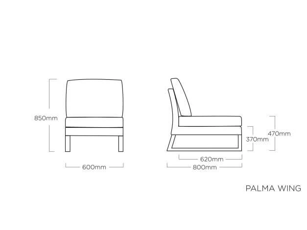 Kettler Palma Wing Lounge Modular Mittelteil Anthrazit|white Wash 6 Kettler Palma Wing Lounge Modular Mittelteil Anthrazit|white Wash – Bild 4