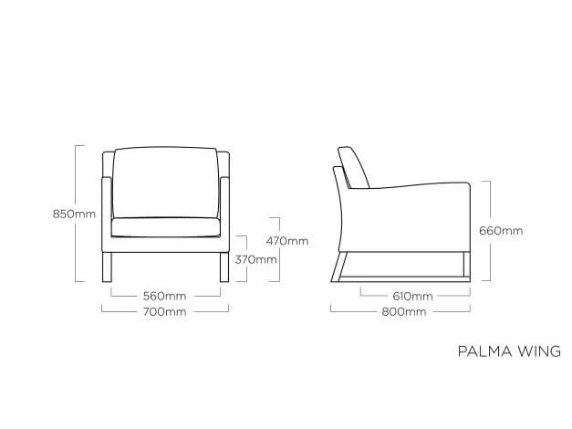 Kettler Palma Wing Lounge Modular Sessel Anthrazit|white Wash 7 Kettler Palma Wing Lounge Modular Sessel Anthrazit|white Wash – Bild 5